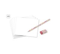 Janod - Step by Step Drawing - Learn to Draw - 20 Kawaii Models - Children's Drawing Kit - Learning to Draw and Concentrate - from 6 Years - J09156