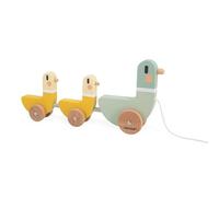 Janod - Sweet Cocoon 3 Pull-Along Ducks - Early-Learning Toy - Develops Motor Skills - FSC Wooden Toy Coated In Water-based Paint - 12 Months +, J04051