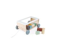 Janod Sweet Cocoon Cart With Blocks - Plush Soft Toy
