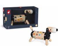 Janod Sweet Cocoon Dog | Wooden Shapes & Colours Toy (2 Years+)