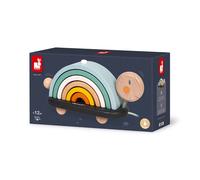 Janod Sweet Cocoon Rainbow Turtle Children'S Kids Wooden Activity Toy 12M+ NEW