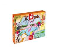 Janod Tactile A Day At The Zoo Puzzle 20 Pieces