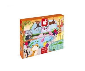 Janod Tactile A Day At The Zoo Puzzle 20 Pieces