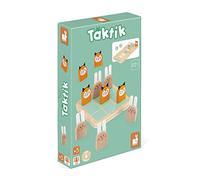 Janod - Taktik - 2-in-1 Children's Rabbit and Fox-Themed Board Game - Strategy and Course Game - Solid Wood and Cardboard - 2 Players - 5 Years +, J02472