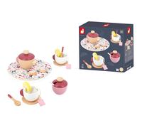 Janod - Twist Metal Set - 1 Metal Tin + 4 Wood and Felt Pastries - Pretend Play Toy - 3 Years +, J06627