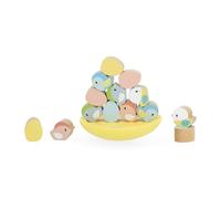 Janod - Wooden Balancing Game - Stacking Toy - Develops Concentration and Dexterity - Early Years and Beginners - From 24 Months, J05146