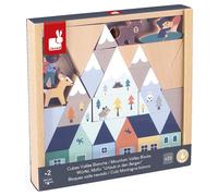 Janod Wooden Cubes Snow Set Montessori Construction Toy FSC Kids