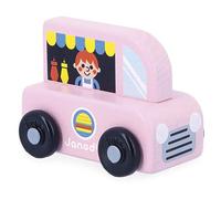 Janod - Wooden Food Truck City - Cross Roads- Early-Learning Toy - Develops Motor Skills - 12 Months +, FSC Wood Toy, Multicolor