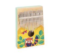 Janod - Wooden Kalimba - Musical Imitation Toy - 17 Metal Keys - Children's Kalimba With Soft Sounds - From 3 Years, J07659