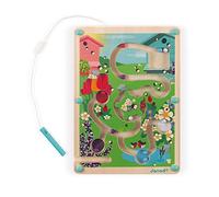 Janod - Wooden Magnetic Beehive Maze - Develops Fine Motor Skills and Concentration - Dimensions: 18 X 25 cm - FSC-certified - Suitable for ages 2 and up. - J05310, White