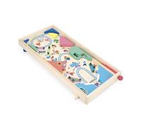 Janod - Wooden Pinball Machine to Assemble - Fairground Decoration - Action and Reflex Game for Children to Assemble Yourself - Learning Strategy and Concentration - FSC Certified Wood - From 5 years