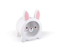 Janod - Rabbit Wooden Children’s Money Box 15 cm - See-through side and magnetic opening - Children's Room Decoration - Suitable for Ages 3 and Up - J04654