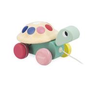 JANOD WOODEN PULL ALONG ANIMAL TURTLE BRAND NEW IN BOX 12M+