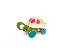 JANOD WOODEN PULL ALONG ANIMAL TURTLE BRAND NEW IN BOX 12M+