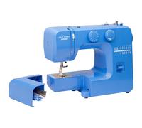 Janome Blue Couture Easy-to-Use Sewing Machine with Interior Metal Frame, Bobbin Diagram, Tutorial Videos, Made with Beginners in Mind!