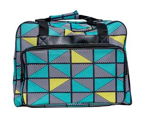Janome Geometric Green Universal Sewing Machine Tote Bag, Canvas