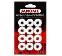 Janome Prewound Embroidery Machine Bobbins 12 per Card