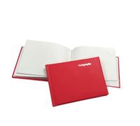 Janrax 100 Pages Red Autograph Book - School Leavers Signature, End of Term Memory Book