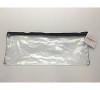Janrax 13x5 Ench Black Zip Clear Exam Pencil Case - Pen Bag Make Up
