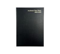 Janrax 2025-2026 A4 Day Per Page Black Academic Diary