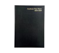 Janrax 2025-2026 A4 Week to View Black Academic Diary