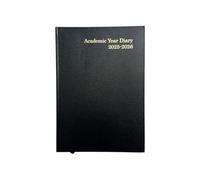 Janrax 2025-2026 A5 Day Per Page Black Academic Diary