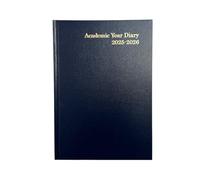 Janrax 2025-2026 A5 Day Per Page Blue Academic Diary