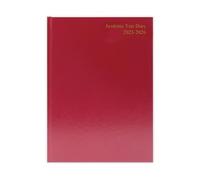 Janrax 2025-2026 A5 Day Per Page Burgundy Academic Diary