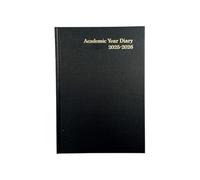 Janrax 2025-2026 A5 Week to View Black Academic Diary