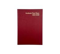 Janrax 2025-2026 A5 Week to View Burgundy Academic Diary