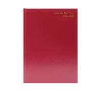 Janrax 2026-2027 A4 Day Per Page Burgundy Academic Diary