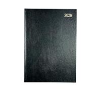 Janrax 2026 A4 Week To View Black Desk Diary