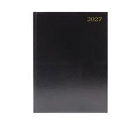 Janrax 2027 A4 Day Per Page Black Desk Diary