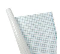 Janrax 33cm x 1m Clear Glossy CPP 0.06mm Thick Self-Adhesive Book Cover Roll