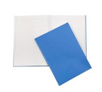 Janrax A4 160 Pages 8mm Ruled Blue Casebound Notebook