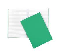 Janrax A4 160 Pages 8mm Ruled Green Casebound Notebook