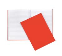 Janrax A4 160 Pages 8mm Ruled Orange Casebound Notebook