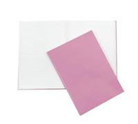 Janrax A4 160 Pages 8mm Ruled Pink Casebound Notebook
