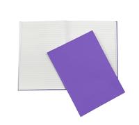 Janrax A4 160 Pages 8mm Ruled Purple Casebound Notebook