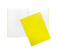Janrax A4 160 Pages 8mm Ruled Yellow Casebound Notebook