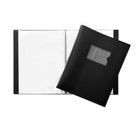 Janrax A4 Black Flexible Cover 150 Pocket Display Book - Presentation Folder