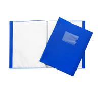 Janrax A4 Blue Flexible Cover 80 Pocket Display Book - Presentation Folder