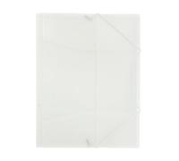 Janrax A4 Clear 3 Flap Folder with Elasticated Closure