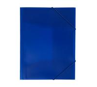 Janrax A4 Clearview Blue 3 Flap Folder with Elasticated Closure