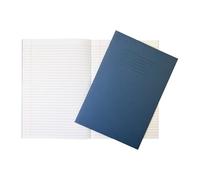Janrax A4 Dark Blue 80 Page Feint Ruled with Margin Exercise Book WF Paper with 225gsm Manilla Cover