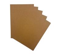 Janrax A4 Kraft Card Sheets 240gsm, Brown Cardstock for Card Making, Crafts, Printing, Scrapbooking & DIY Projects, Thick Premium Kraft Paper (Pack of 10)