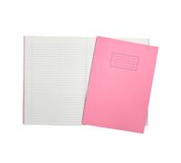 Janrax A4 Pink 80 Pages Feint and Ruled Exercise Book - Writing Notebook for School, College