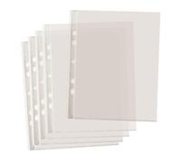 Janrax A4 Punched Pockets Pack of 100 - Premium Clear Plastic Wallets, 11 Hole Polypropylene Sheet Protectors for Ring Binders, Lever Arch Files, Document Storage, Office, School & Home