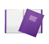 Janrax A4 Purple Flexible Cover 80 Pocket Display Book - Presentation Folder