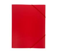 Janrax A4 Red 3 Flap Folder with Elasticated Closure